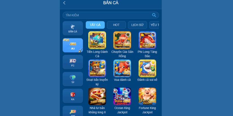 Nhà phát hành Jili Gaming tại Bắn Cá 58WIN