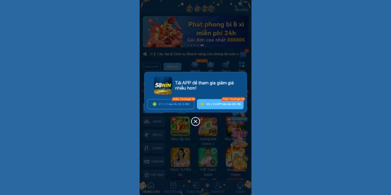 Tải app 58WIN cho iOS